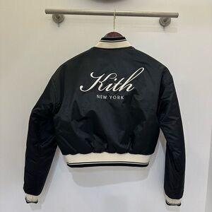 Kith Black and Cream Bomber Jacket